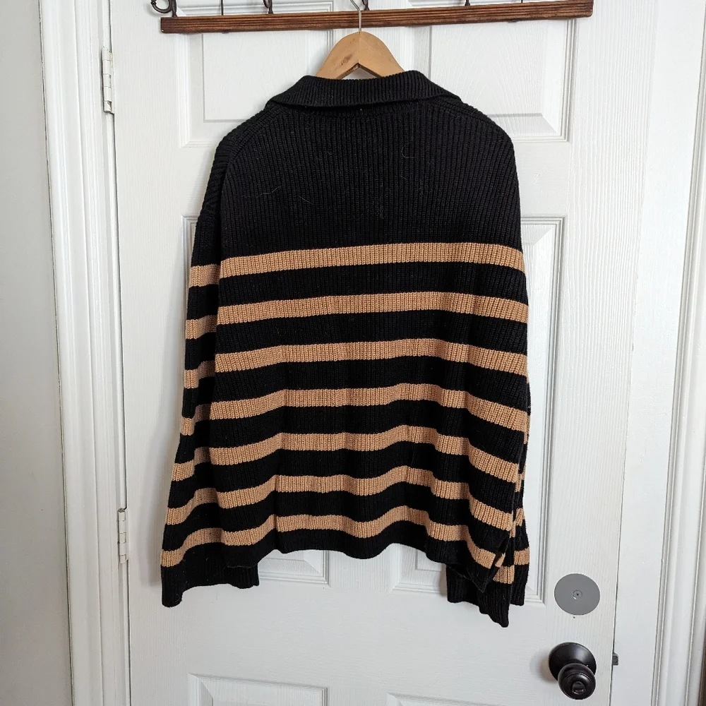 & other stories striped zip pullover - Picture 4 of 6